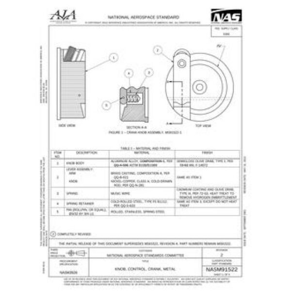 AIA NASM91522