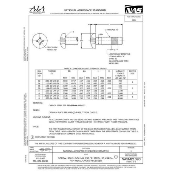 AIA NASM21090