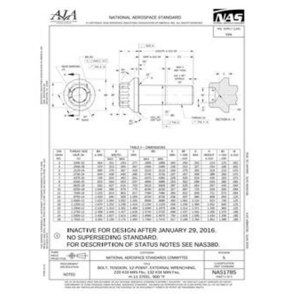 AIA NAS1785