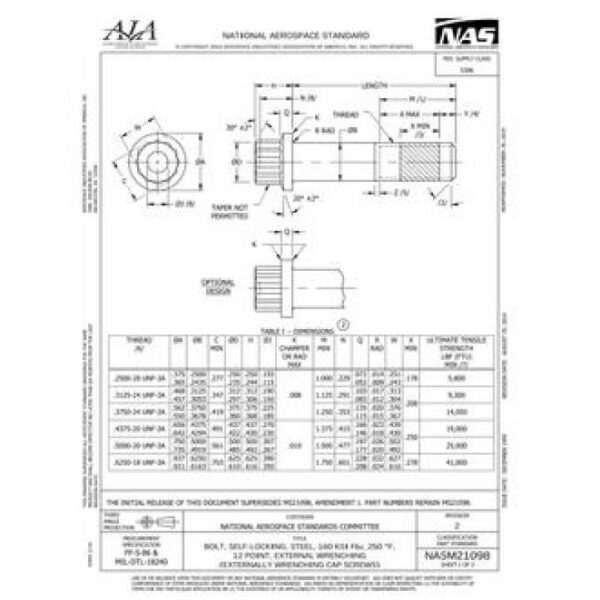 AIA NASM21098