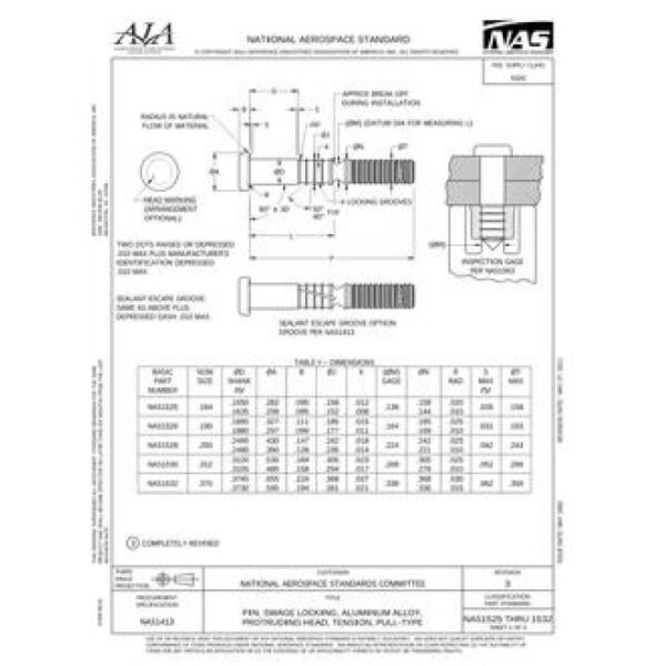 AIA NAS1525-1532