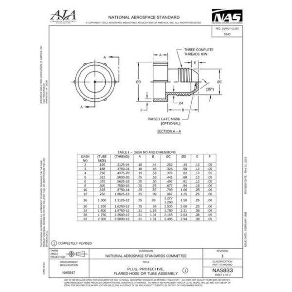 AIA NAS833