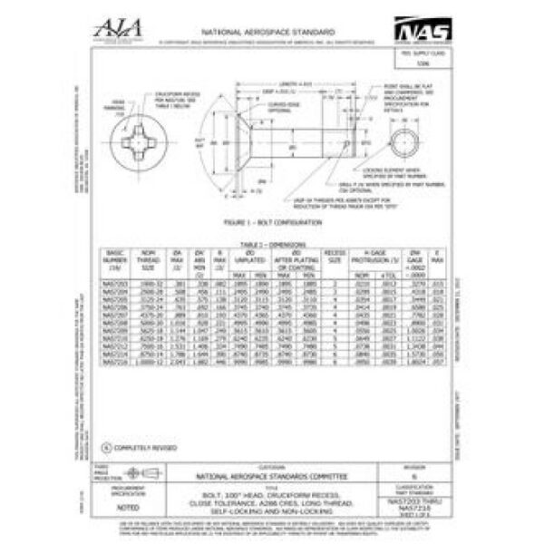 AIA NAS7203-7216