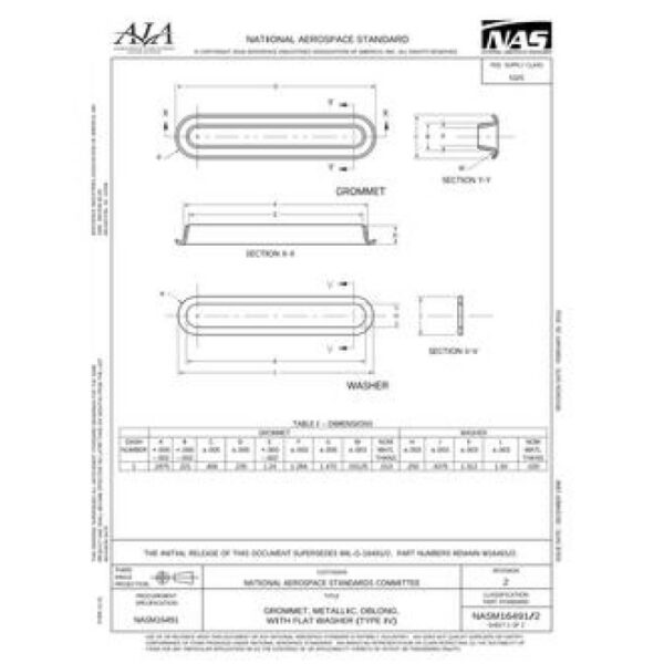 AIA NASM16491/2