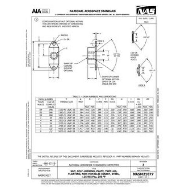 AIA NASM21077