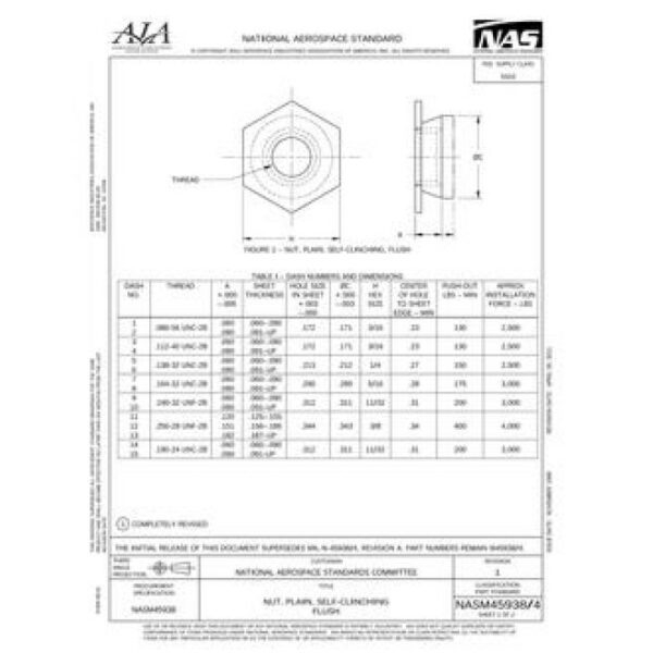 AIA NASM45938/4