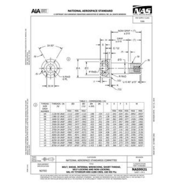 AIA NAS9921