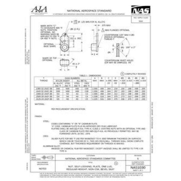 AIA NAS1030