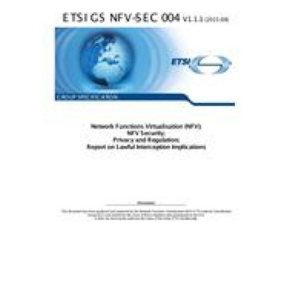 ETSI GS NFV-SEC 004