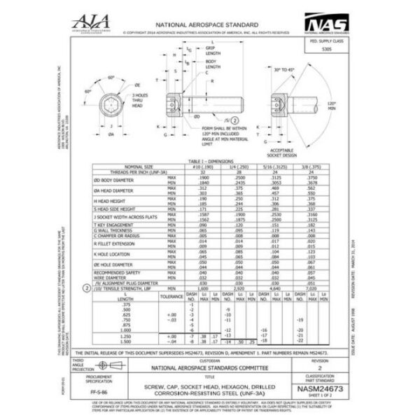 AIA NASM24673