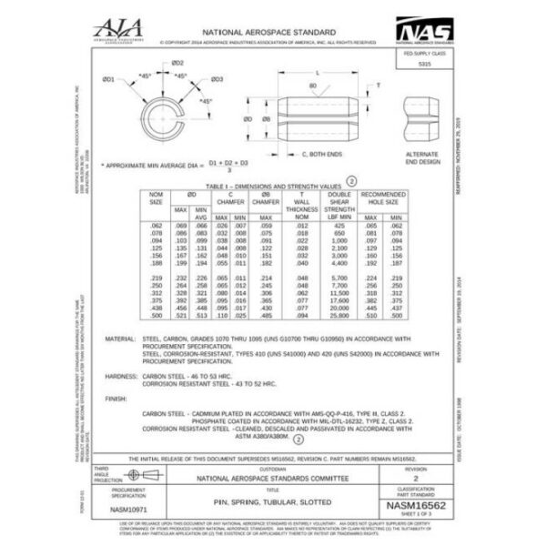 AIA NASM16562