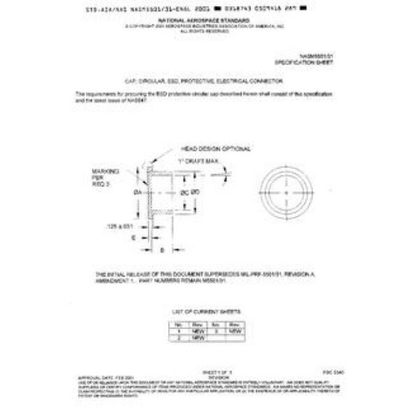 AIA NASM5501/31