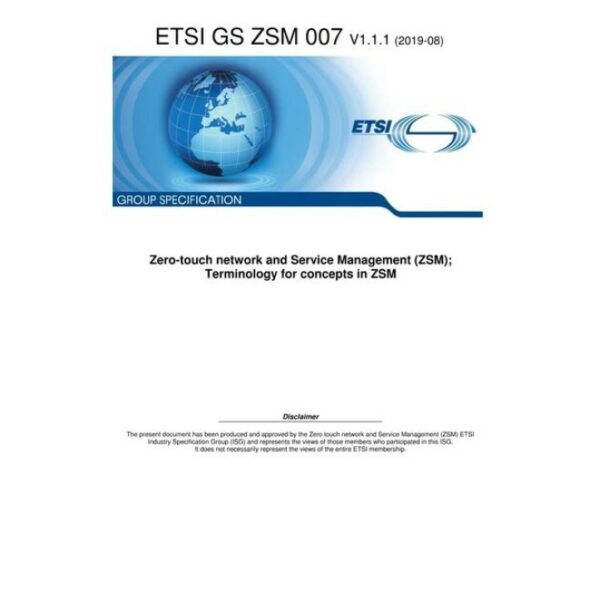 ETSI GS ZSM 007