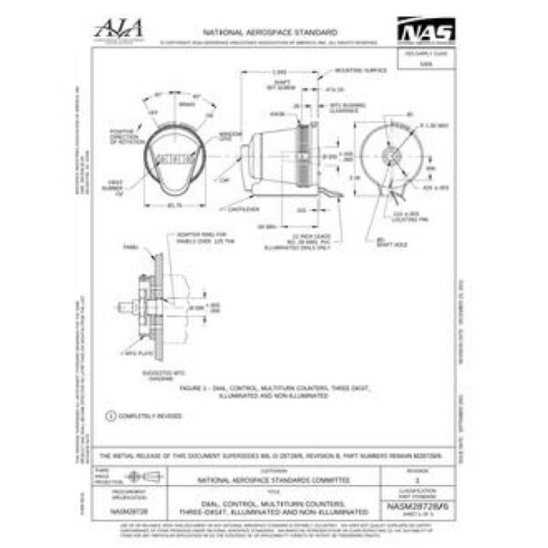 AIA NASM28728/6