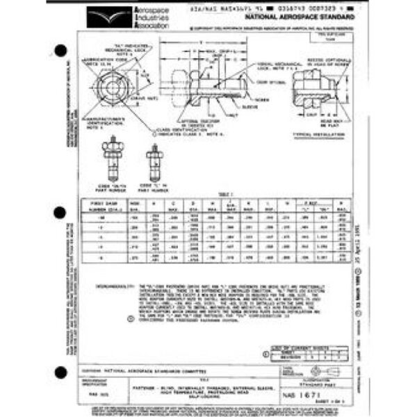 AIA NAS1671