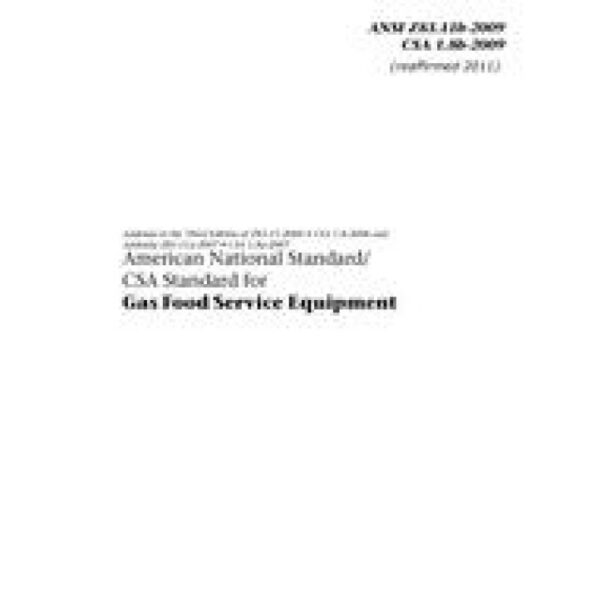 CSA ANSI Z83.11b-2009/CSA 1.8b-2009 (R2011)