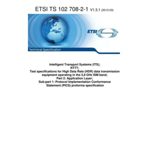 ETSI TS 102 708-2-1