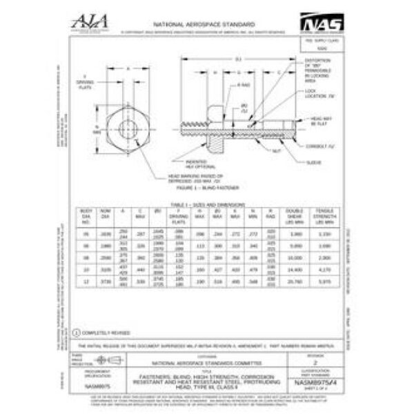 AIA NASM8975/4