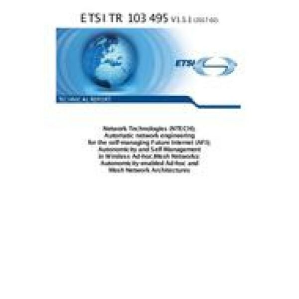 ETSI TR 103 495