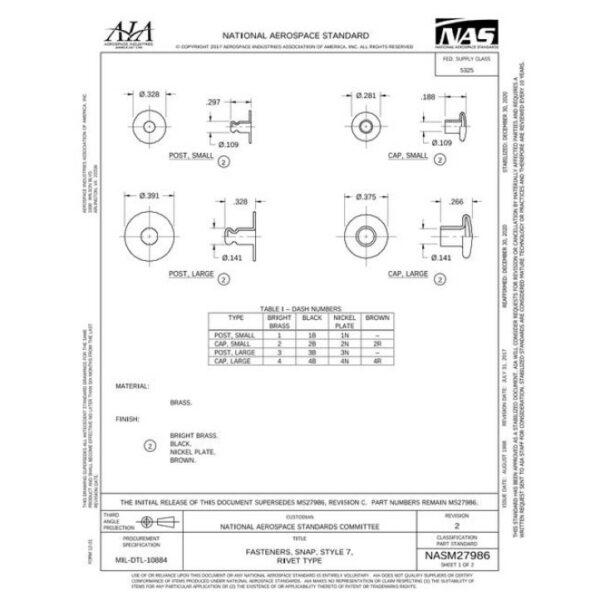 AIA NASM27986