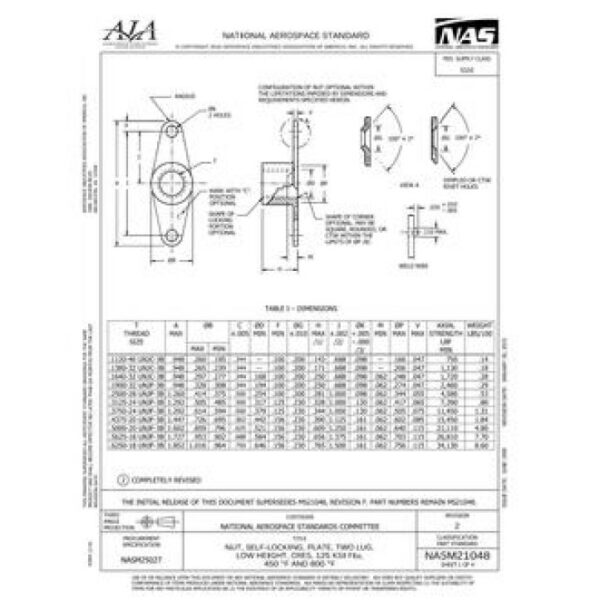 AIA NASM21048