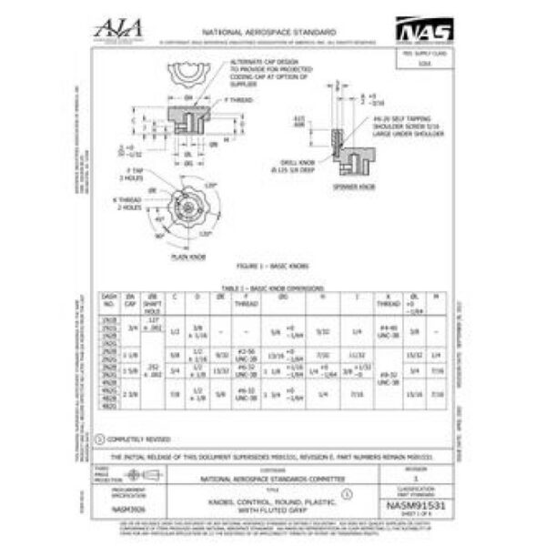 AIA NASM91531