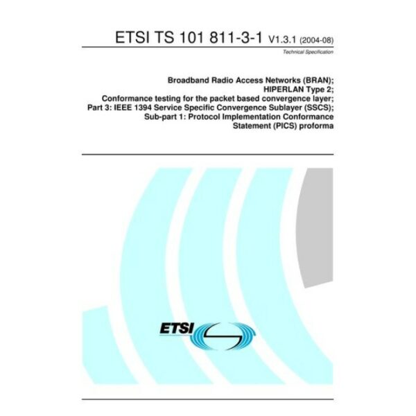 ETSI TS 101 811-3-1