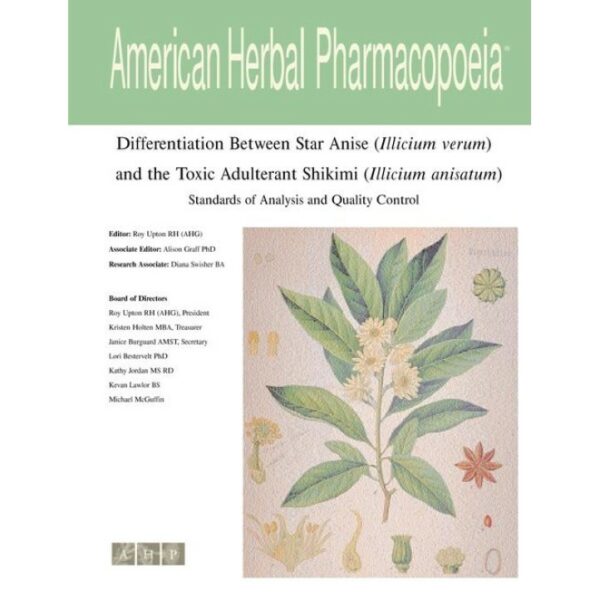 Differentiation Between Star Anise (Illicium verum) and the Toxic Adulternat Shikimi (Illicium anisatum)