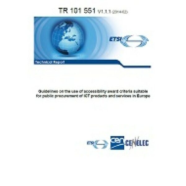 ETSI TR 101 551