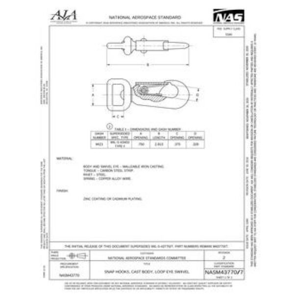 AIA NASM43770/7