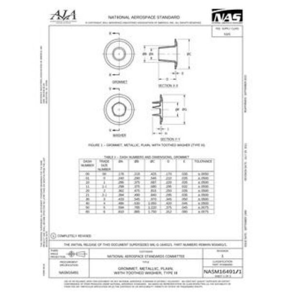 AIA NASM16491/1