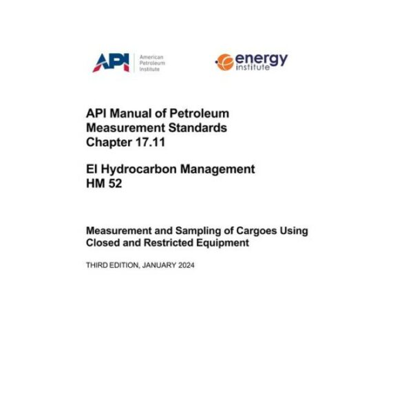 API MPMS Chapter 17.11 / EI HM 52