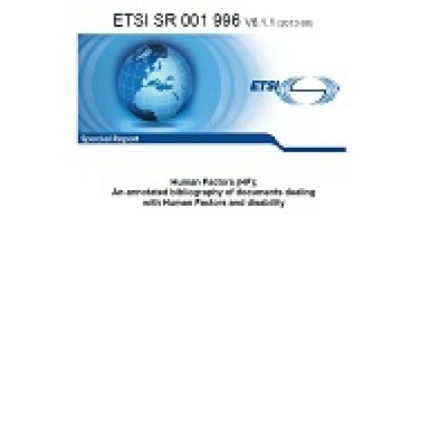 ETSI SR 001 996