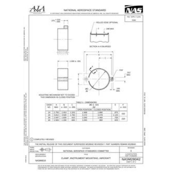 AIA NASM28042