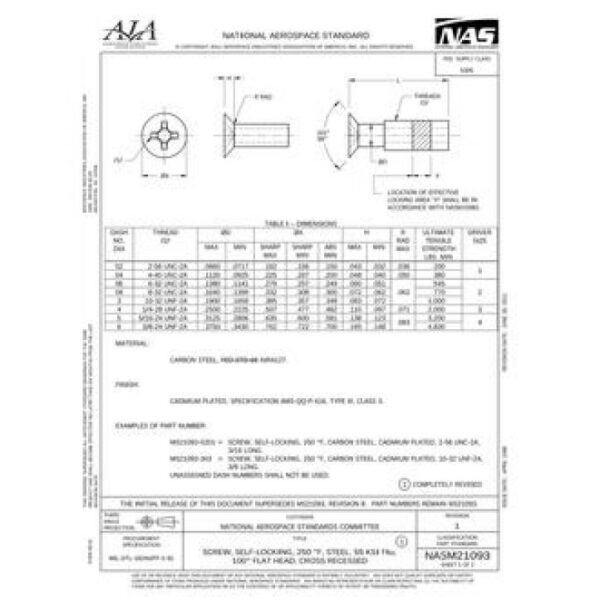 AIA NASM21093