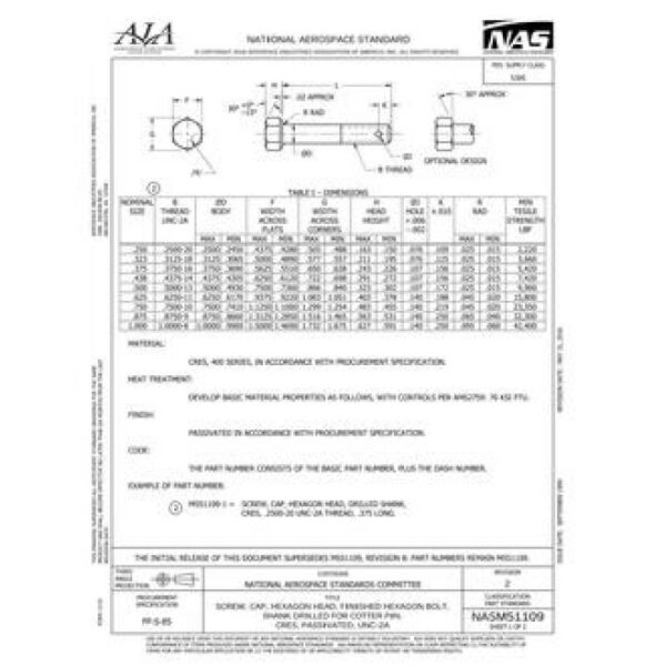 AIA NASM51109