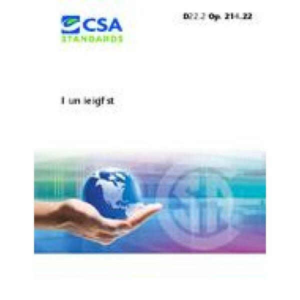 CSA C22.2 NO. 104-11 (R2015)