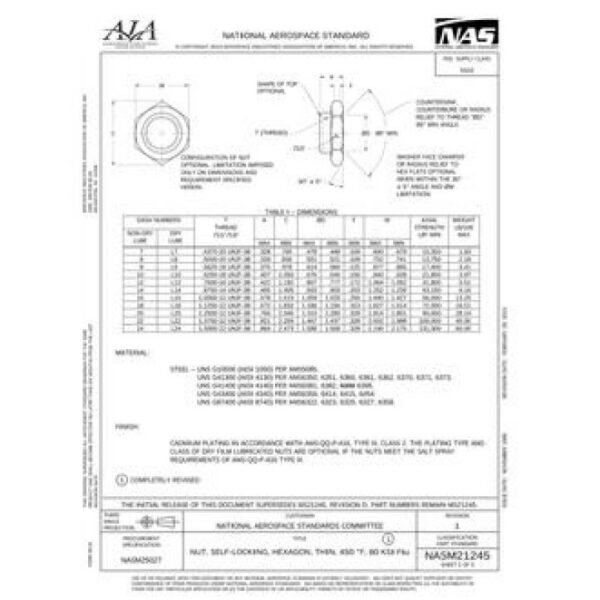 AIA NASM21245