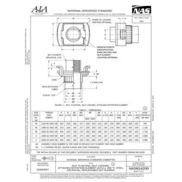 AIA NASM14200