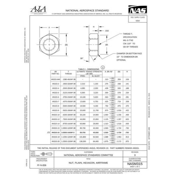 AIA NASM315