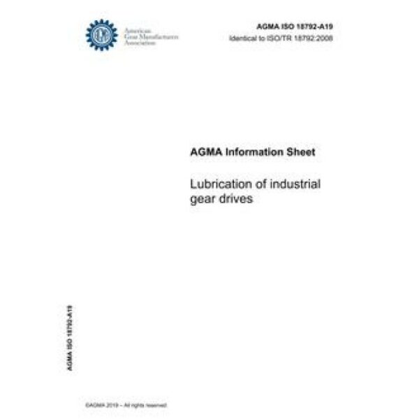 AGMA ISO 18792-A19