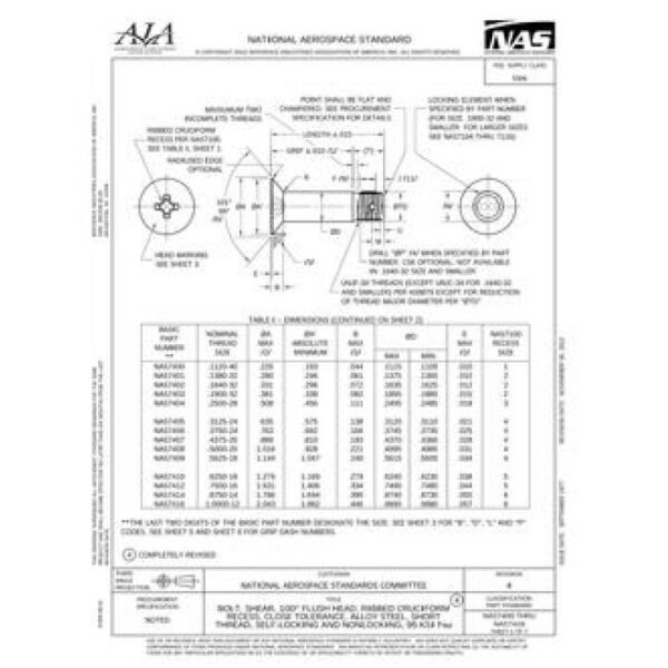 AIA NAS7400-7416