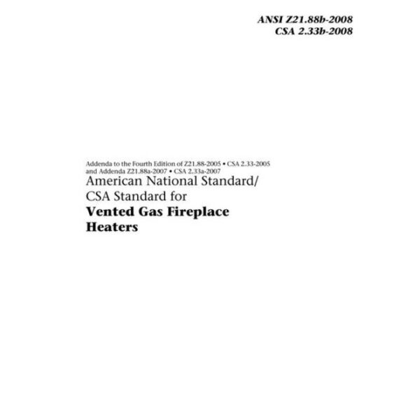 CSA ANSI Z21.88b-2008/CSA 2.33b-2008