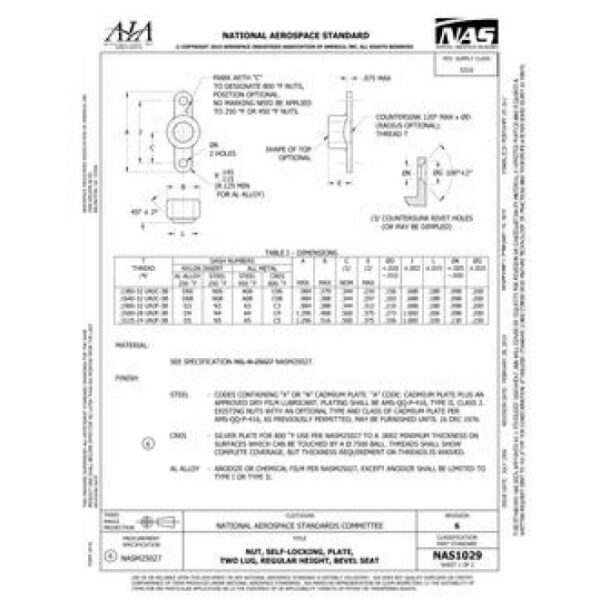 AIA NAS1029