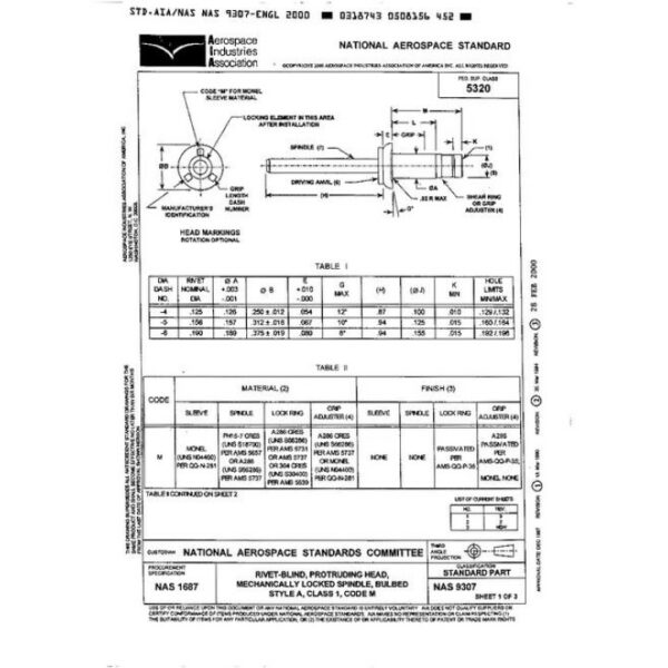 AIA NAS9307