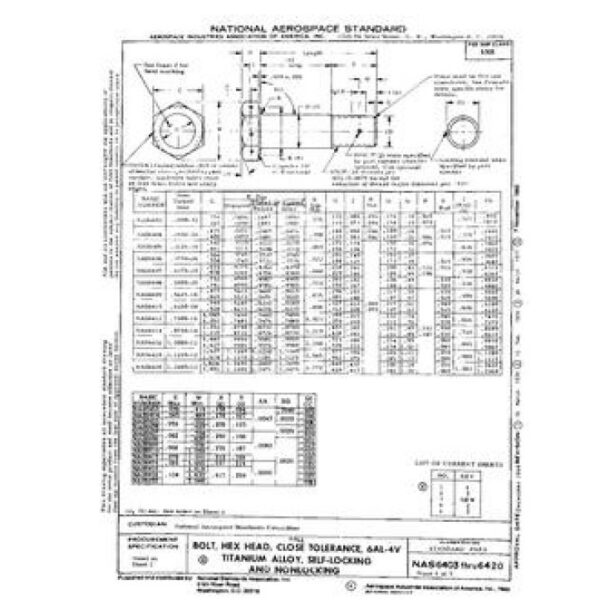 AIA NAS6403-6420