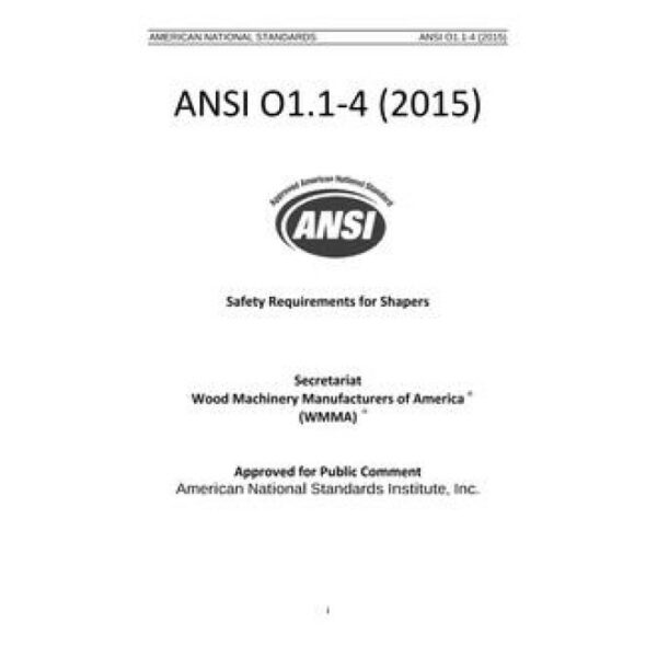 ANSI O1.1-4-2015