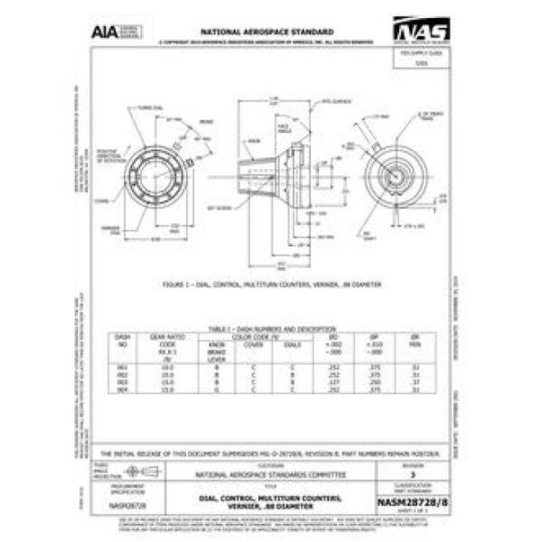 AIA NASM28728/8