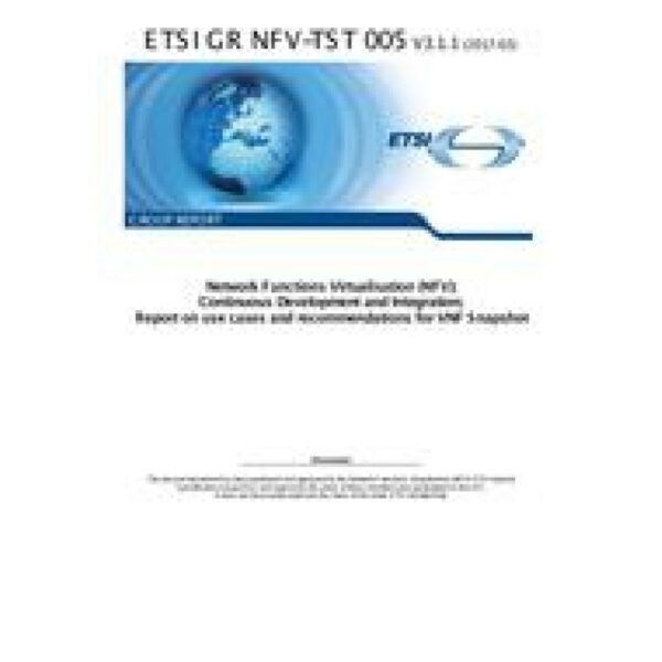 ETSI GR NFV-TST 005