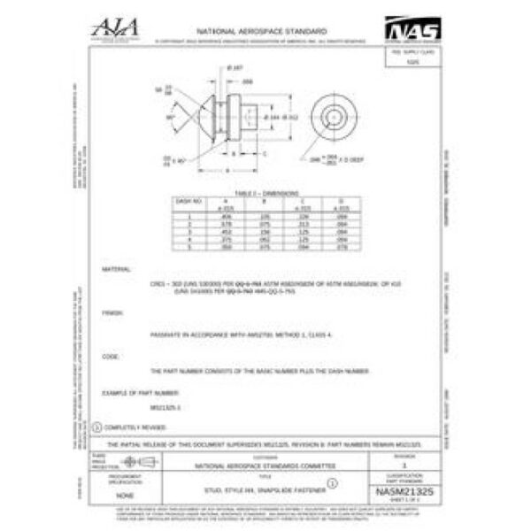 AIA NASM21325